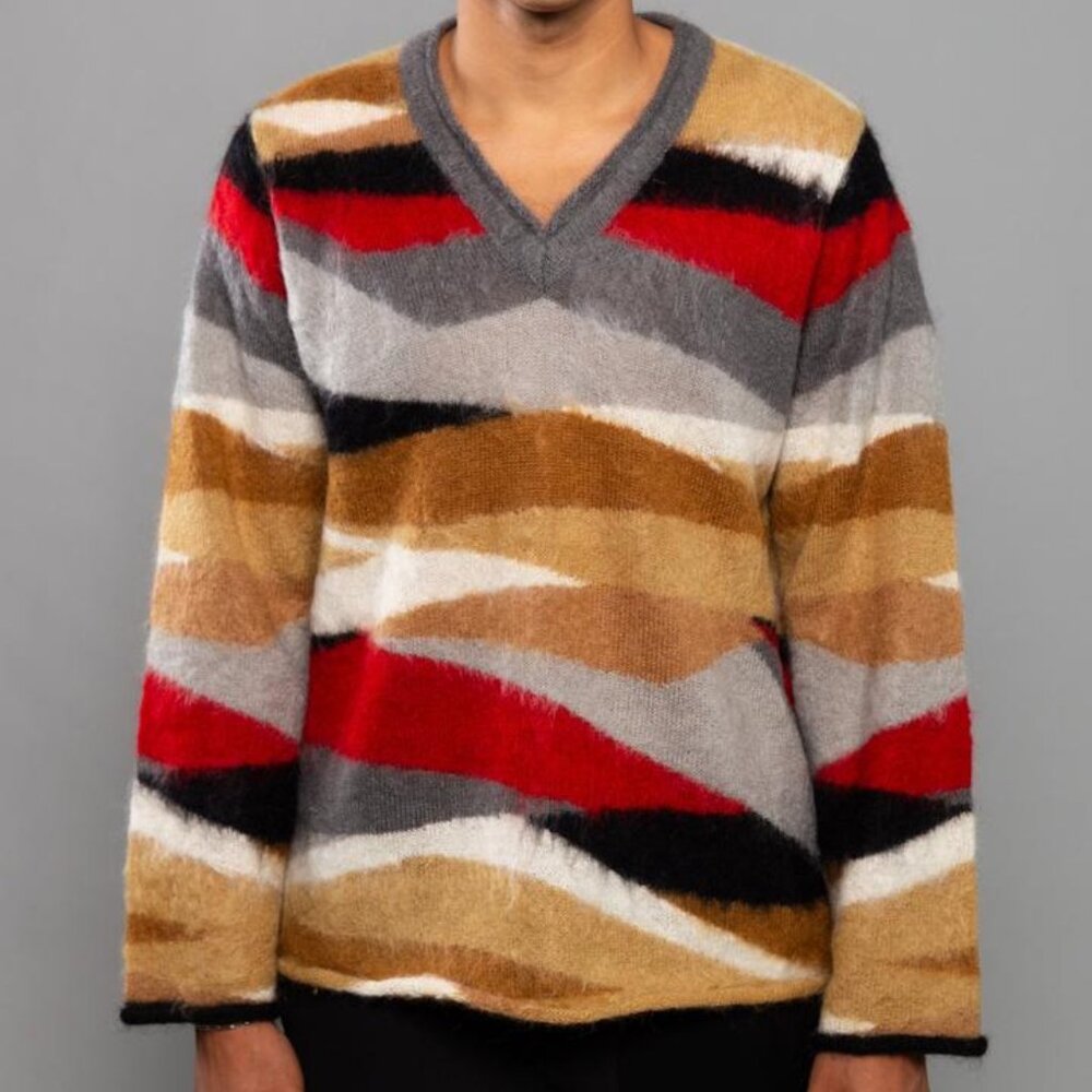 BNWT AW20 UNDERCOVER PULLOVER GRAY MIX SWEATER 3